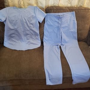 Ciel Blue Scrub Set